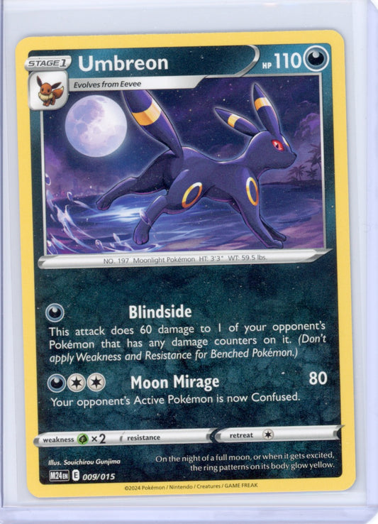 2024 Pokemon TCG Umbreon 009/015 Mcdonald’s Promo Card