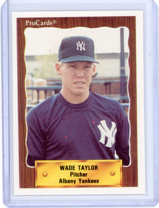 1990 Albany Yankees Procards #1176 Wade Taylor Card