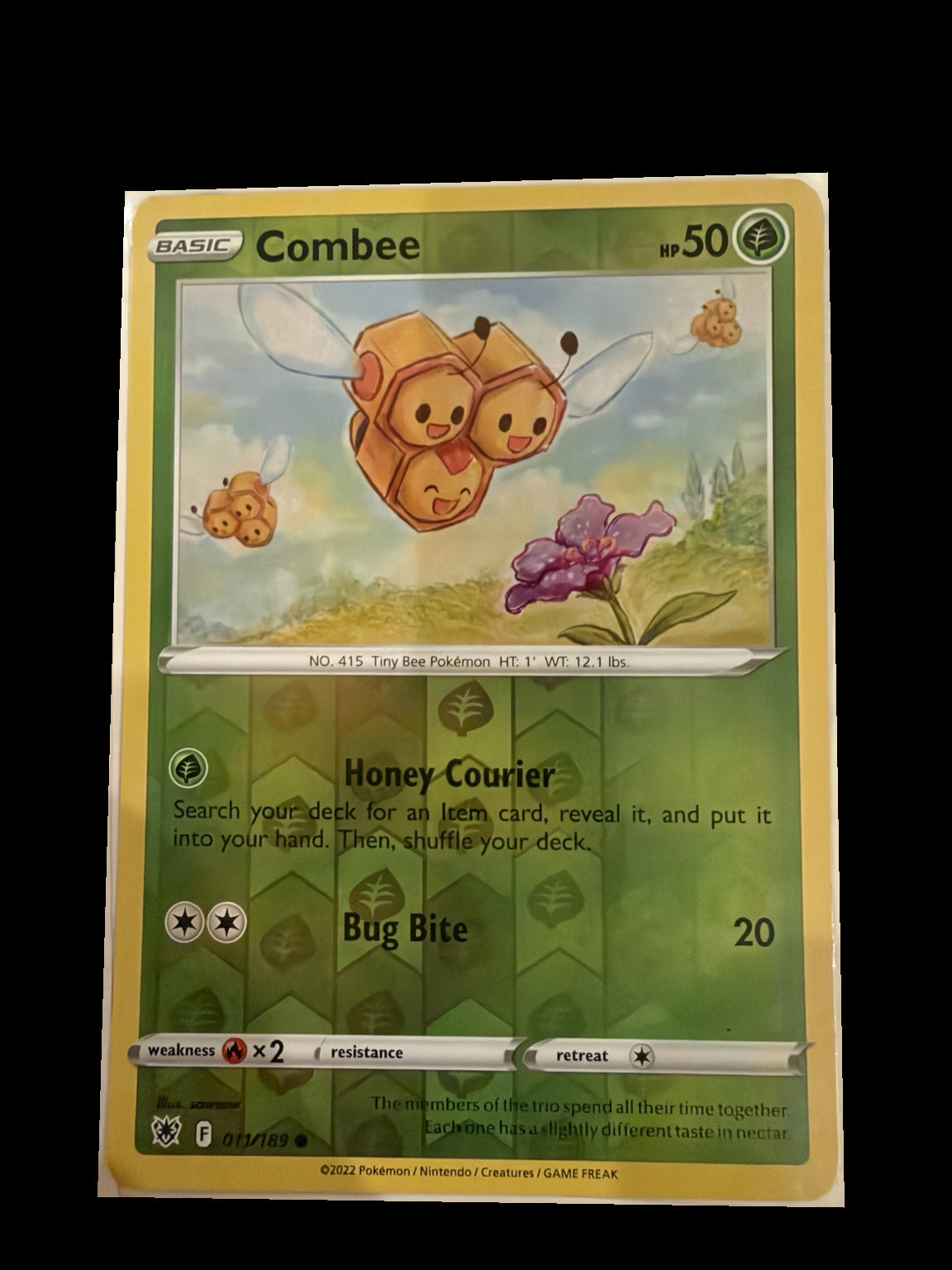 Combee 011/189 Astral Radiance Reverse Holo front — actual card