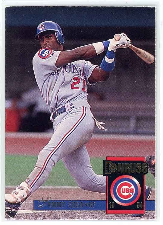 1994 Donruss #337 Sammy Sosa Card