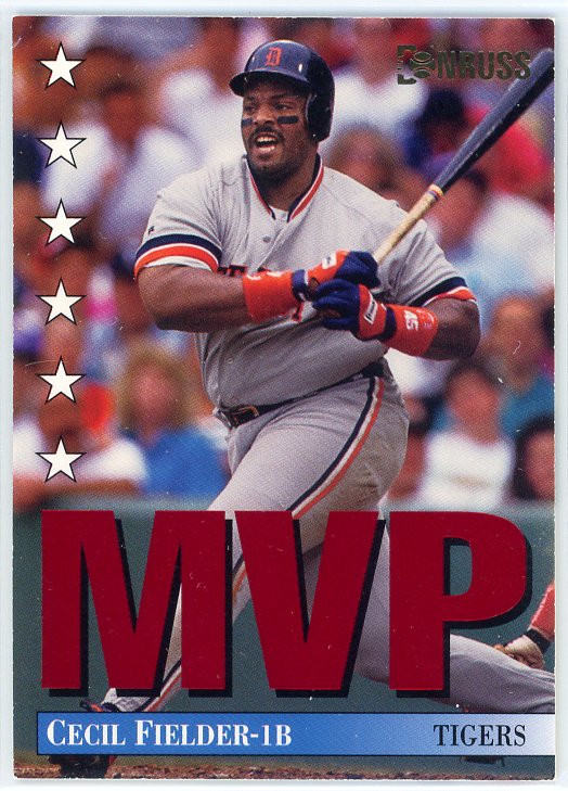 1994 Donruss #20 Cecil Fielder MVP Card