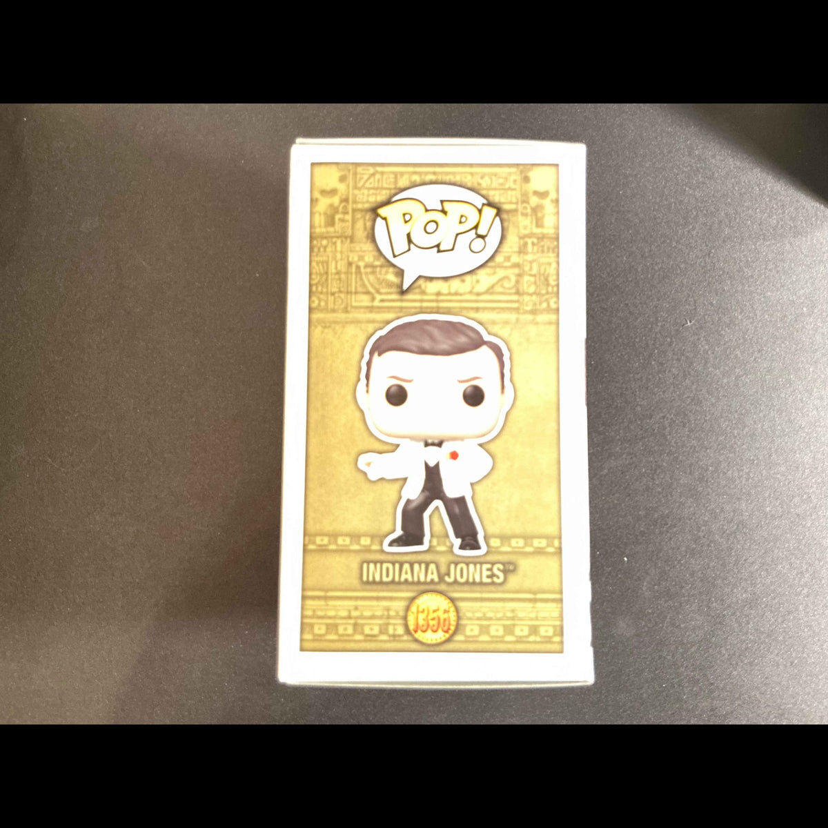 Indiana Jones #1356 Funko Pop! Bobble Head Exclusive in a Semi-Rigid Protective Case from UltraPro - back
