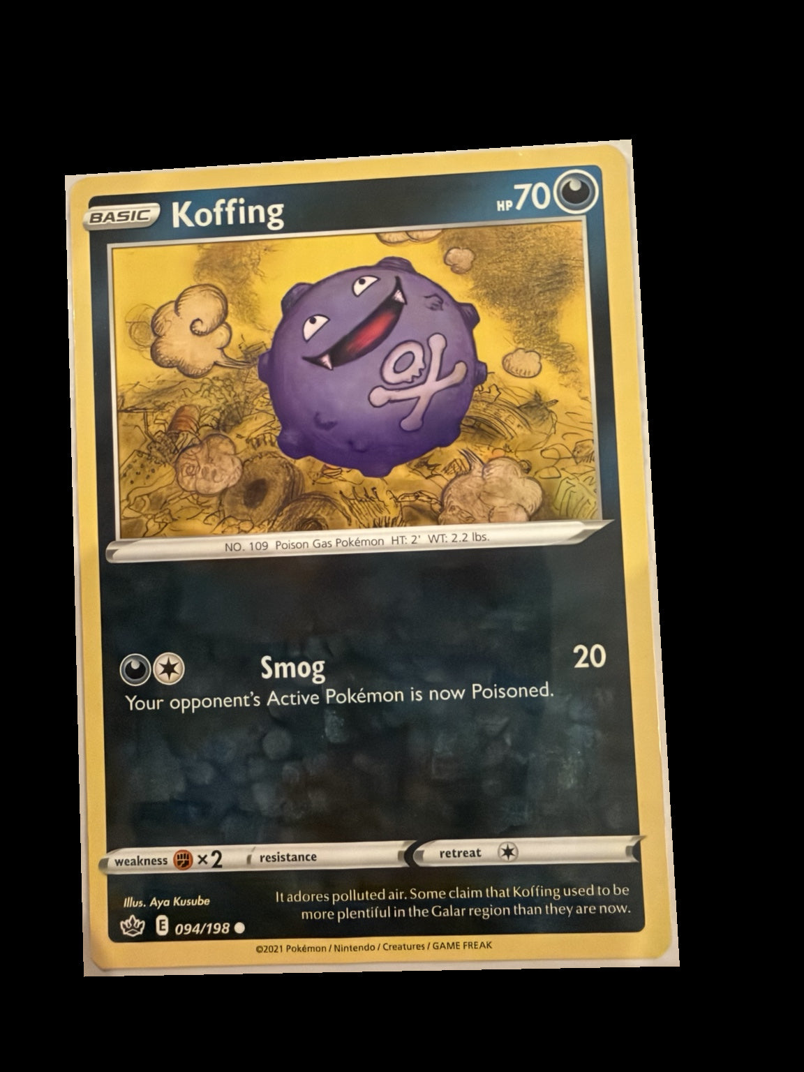 Koffing 094/198 front — actual card
