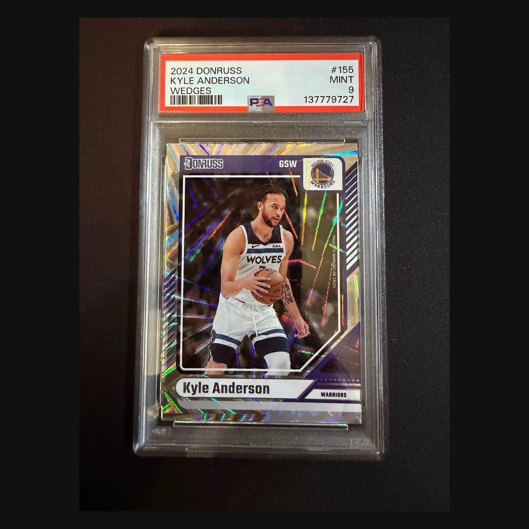 2024 Donruss Kyle Anderson PSA 9 card front