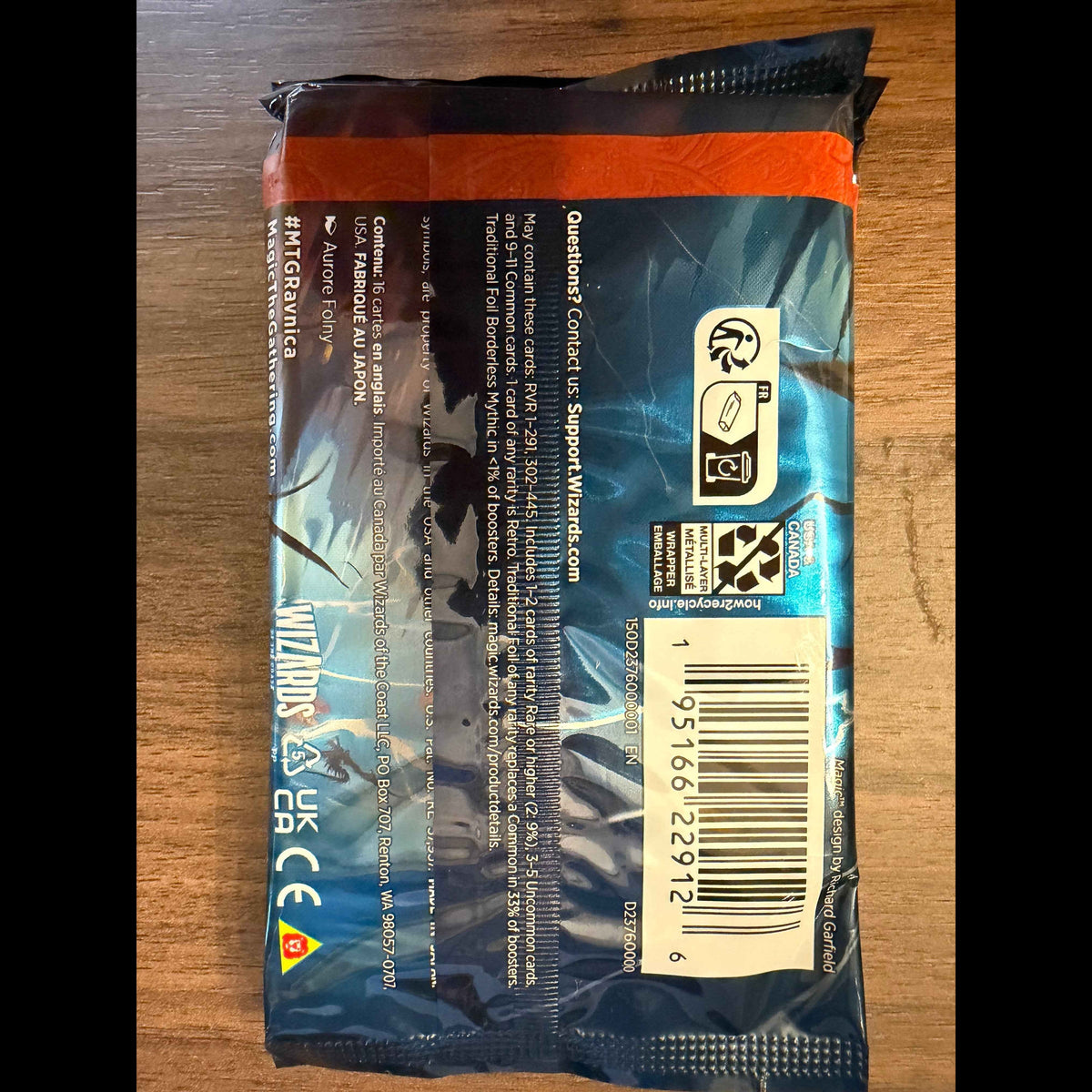 Magic the Gathering Ravnica Remasterd Draft Booster Packs - back