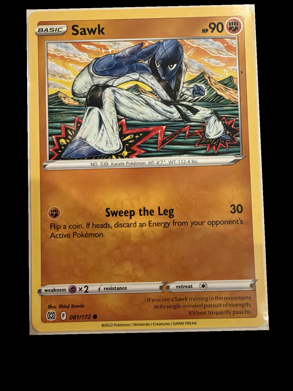 Sawk 081/172 Brilliant Stars Non-Holo front — actual card
