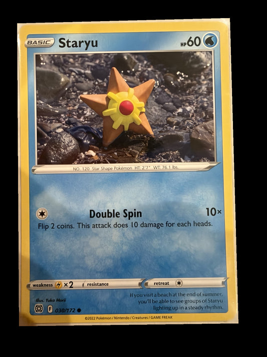 Staryu 030/172 Brilliant Stars Non-Holo front — actual card