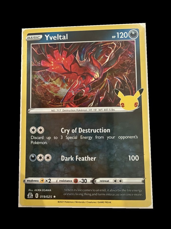2021 Pokémon Celebrations Yveltal 019/025 Holo – Ungraded